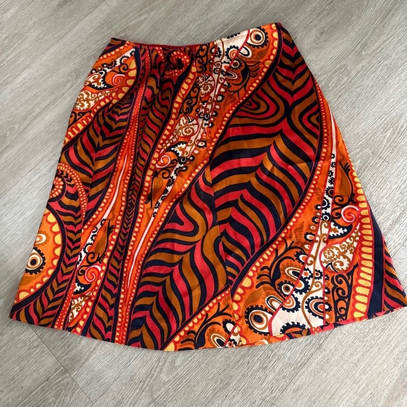 Vintage Dresses & Skirts - Fabulous 1960’s psychedelic paisley printed mini skirt